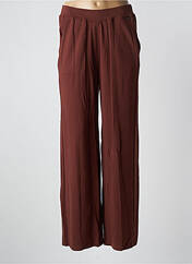 Pantalon large marron AGATHE & LOUISE pour femme seconde vue