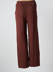 Pantalon large marron AGATHE & LOUISE pour femme seconde vue