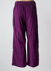 Pantalon large violet AGATHE & LOUISE pour femme seconde vue