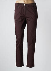 Pantalon slim marron AGATHE & LOUISE pour femme seconde vue