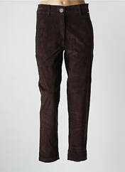 Pantalon slim marron AGATHE & LOUISE pour femme seconde vue