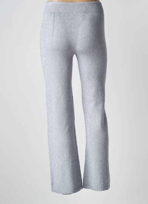 Pantalon flare stretch taille haute gris L'ATELIER D'ANNA femme