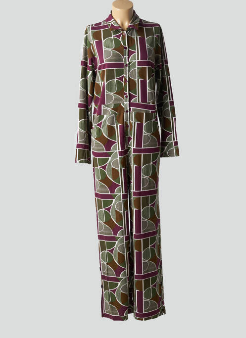 Combi-pantalon poches manches longues violet AGATHE & LOUISE femme