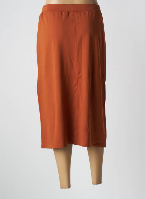 Jupe mi-longue orange AGATHE & LOUISE pour femme