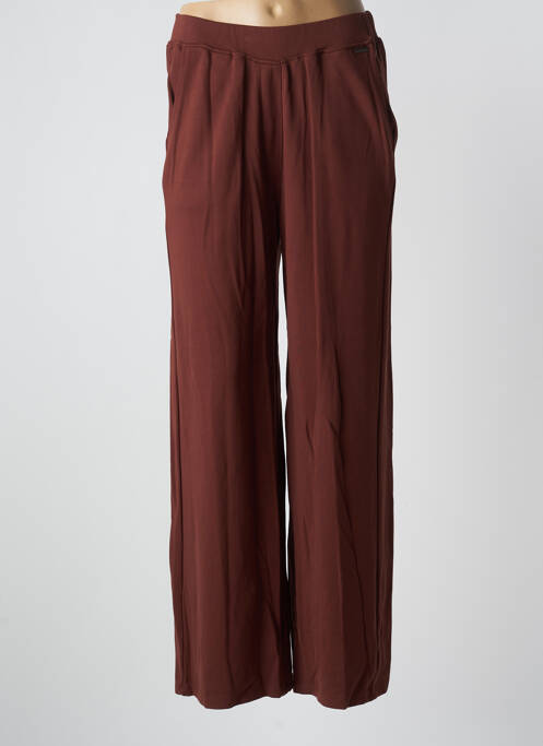 Pantalon large marron AGATHE & LOUISE pour femme