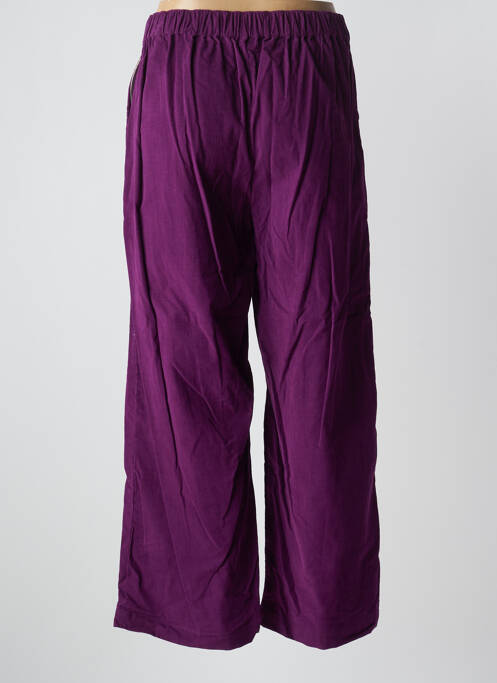 Pantalon large violet AGATHE & LOUISE pour femme