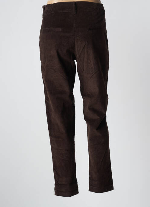 Pantalon slim marron AGATHE & LOUISE pour femme