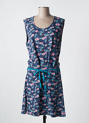 Chemise de nuit imprimé fleurs bleu CHRISTIAN CANE femme