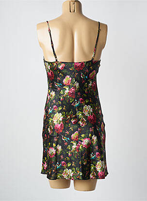 Nuisette/combinette effet matière satinée noir MARJOLAINE femme
