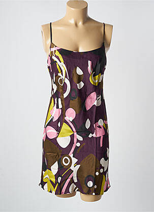 Nuisette/combinette col rond violet MARJOLAINE femme