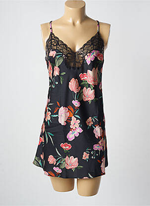 Nuisette/combinette effet matière satinée noir AUBADE femme