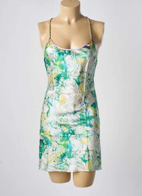 Nuisette/combinette col rond vert MARJOLAINE femme