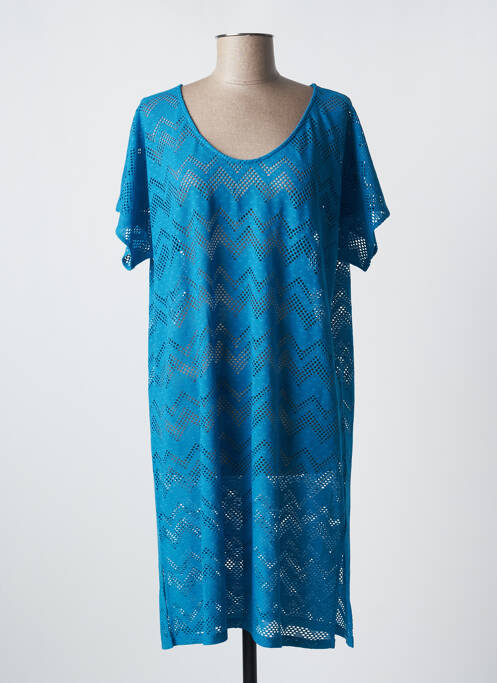 Robe mi-longue bleu LIDEA pour femme