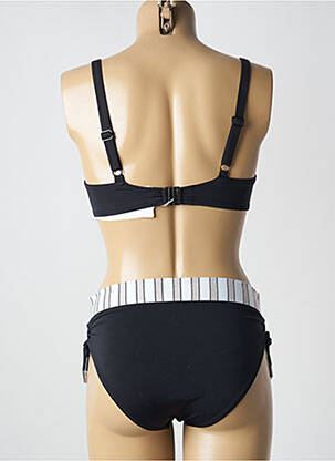 Maillot de bain 2 pièces stretch haut soutien-gorge moulé noir LIDEA femme
