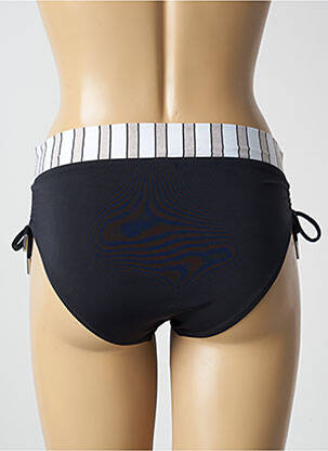 Bas de maillot de bain effet matière satinée culotte noir LIDEA femme