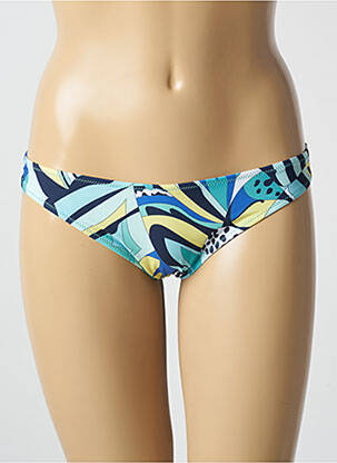 Bas de maillot de bain imprimé fantaisie culotte bleu ANTIGEL femme