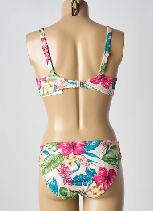 Maillot de bain 2 pièces beige LIDEA pour femme