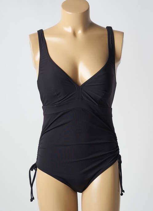 Maillot de bain 1 pièce effet matière satinée haut soutien-gorge moulé noir PRIMA DONNA femme