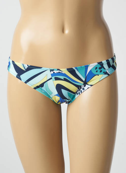 Bas de maillot de bain imprimé fantaisie culotte bleu ANTIGEL femme