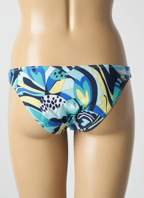 Bas de maillot de bain imprimé fantaisie culotte bleu ANTIGEL femme
