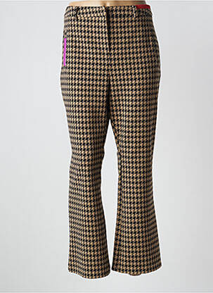 Pantalon flare stretch taille normale beige LOLA CASADEMUNT femme