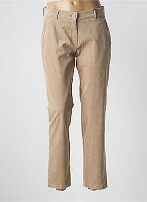 Pantalon chino taille basse taille basse beige TONI femme