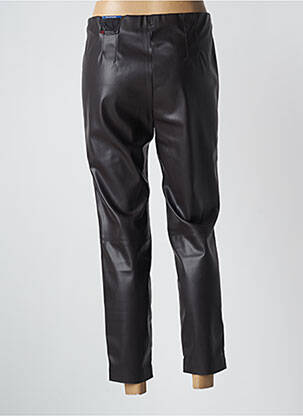 Pantalon 7/8 taille haute taille haute noir TONI femme
