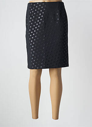 Jupe mi-longue taille à pinces noir OLIVIER PHILIPS femme