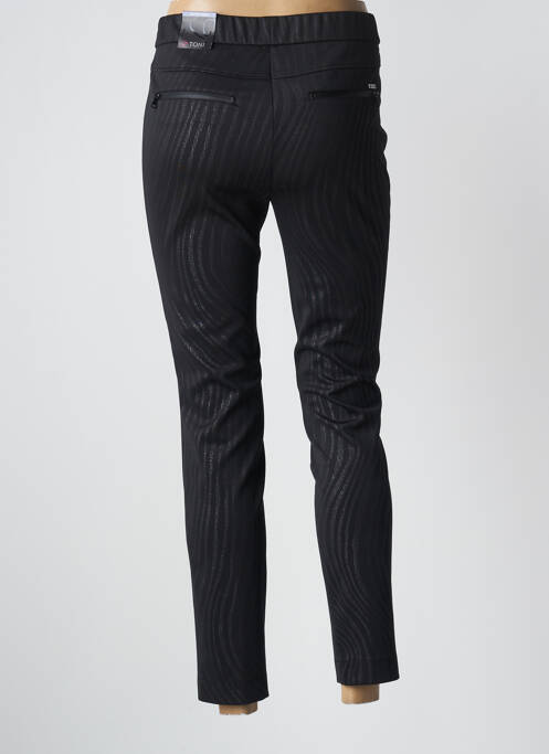 Pantalon 7/8 stretch taille normale noir TONI femme