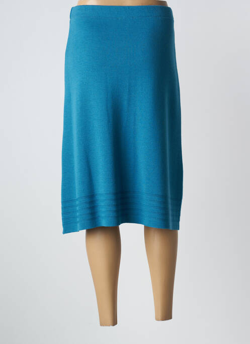 Jupe mi-longue bleu MARIA BELLENTANI pour femme