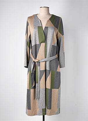 Robe mi-longue manches longues manches longues gris MARIA BELLENTANI femme