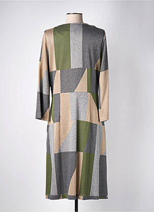 Robe mi-longue manches longues manches longues gris MARIA BELLENTANI femme