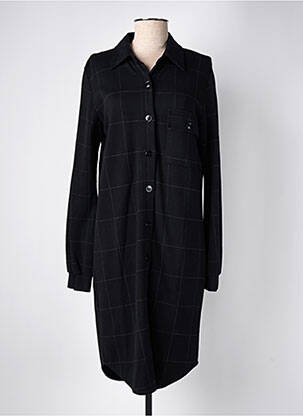 Robe mi-longue manches longues manches longues noir SITA MURT femme