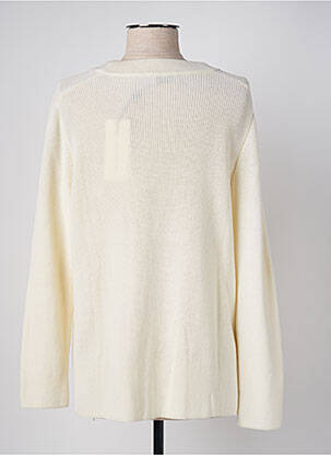 Pull coupe droite manches longues beige MARIA BELLENTANI femme
