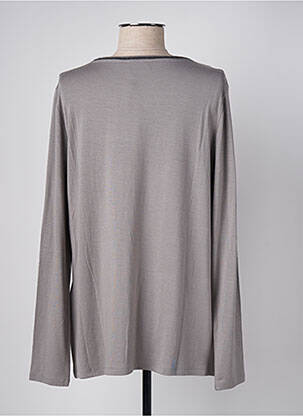 T-shirt manches longues manches longues gris MARIA BELLENTANI femme