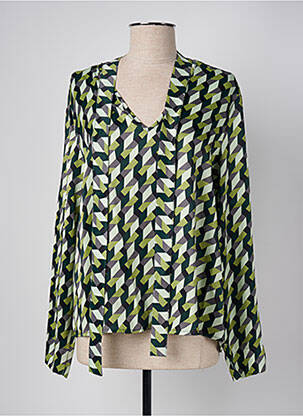 Blouse manches longues manches longues vert MARIA BELLENTANI femme