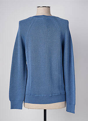 Gilet manches longues resserrée sur le bas bleu MARIA BELLENTANI femme