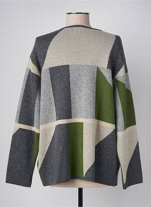 Gilet manches longues stretch gris MARIA BELLENTANI femme