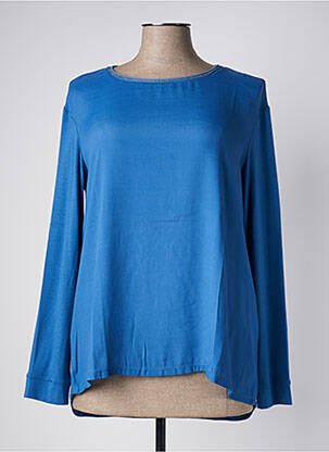 T-shirt manches longues manches longues bleu MARIA BELLENTANI femme