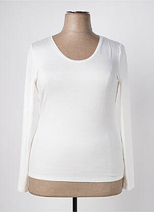 T-shirt manches longues manches longues blanc MARIA BELLENTANI femme