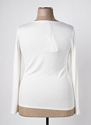 T-shirt manches longues manches longues blanc MARIA BELLENTANI femme