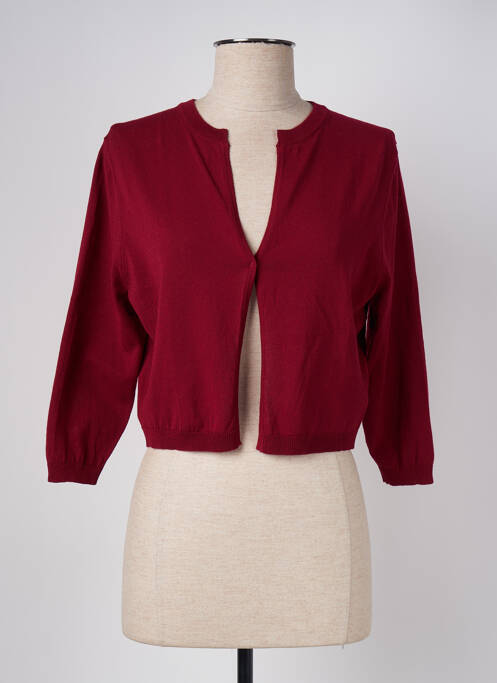 Gilet manches longues rouge MARIA BELLENTANI pour femme