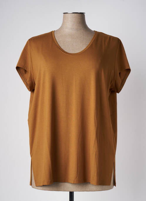 T-shirt marron MARIA BELLENTANI pour femme