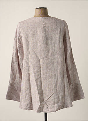 Veste casual col rond violet GR NATURE femme