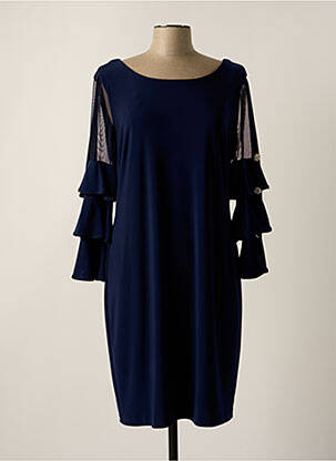 Robe mi-longue bleu FRANK LYMAN pour femme