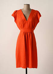 Robe mi-longue orange MISS TIC pour femme seconde vue