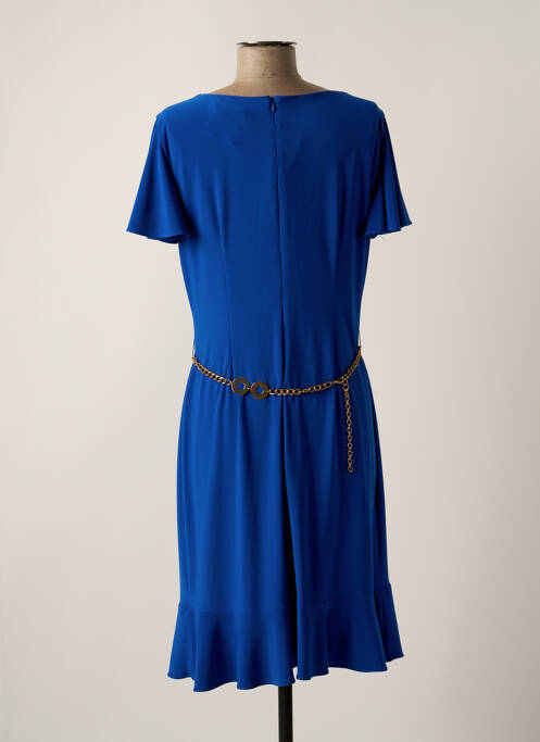 Robe mi-longue bleu FRANK LYMAN pour femme
