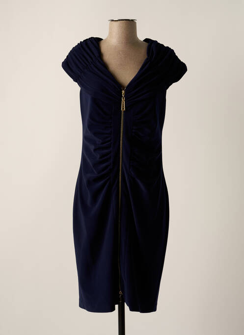 Robe mi-longue bleu FRANK LYMAN pour femme