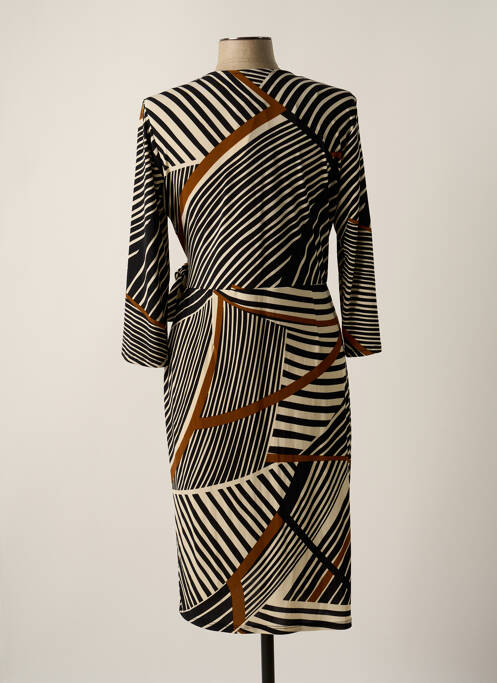 Robe mi-longue noir FRANK LYMAN pour femme