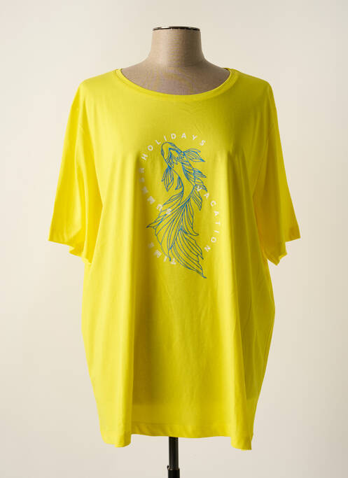 T-shirt jaune PERSONA BY MARINA RINALDI pour femme